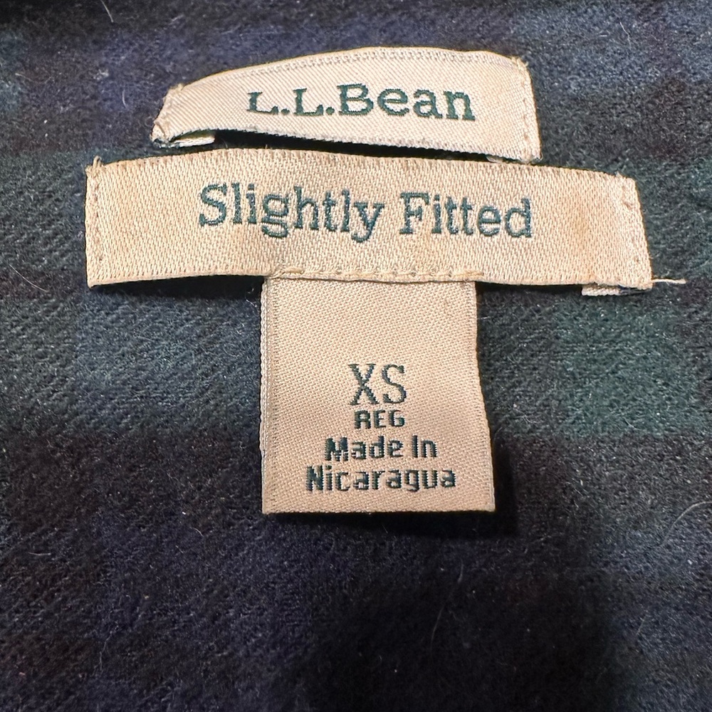 LL Bean plaid button down - Picture 2 of 6
